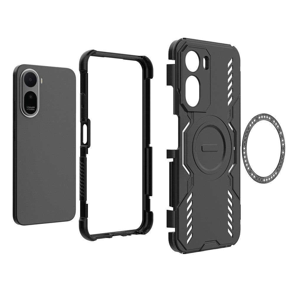 MagSafe futrola za Xiaomi Redmi A7 Pro 4G, Techsuit, ArmorMag, Crna