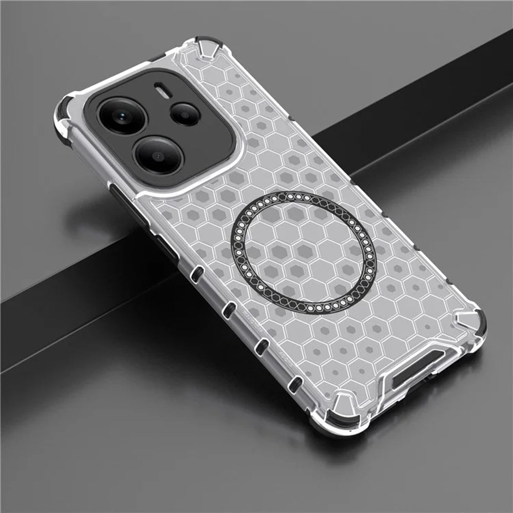 MagSafe futrola za Xiaomi Redmi Note 14 4G (Regional), Techsuit, HoneyComb Shield, Bijela