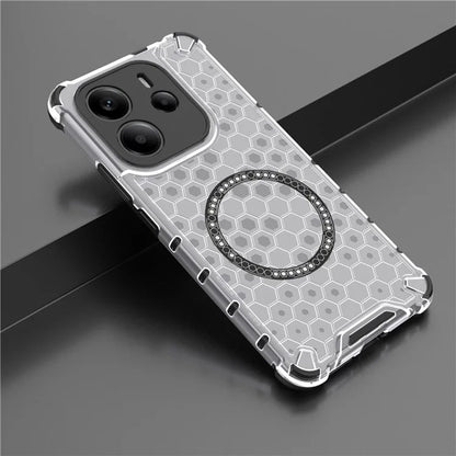 MagSafe futrola za Xiaomi Redmi Note 14 4G (Regional), Techsuit, HoneyComb Shield, Bijela