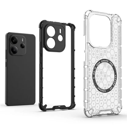 MagSafe futrola za Xiaomi Redmi Note 14 4G (Regional), Techsuit, HoneyComb Shield, Crna