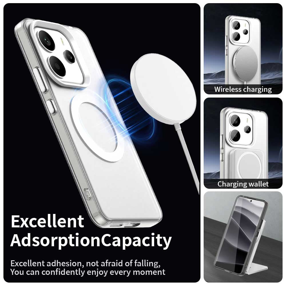 MagSafe futrola za Xiaomi Redmi Note 14 5G, Techsuit, CandyCase, Bijela