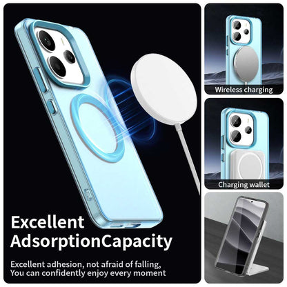 MagSafe maska za Xiaomi Redmi Note 14 5G, Techsuit, CandyCase, Plava