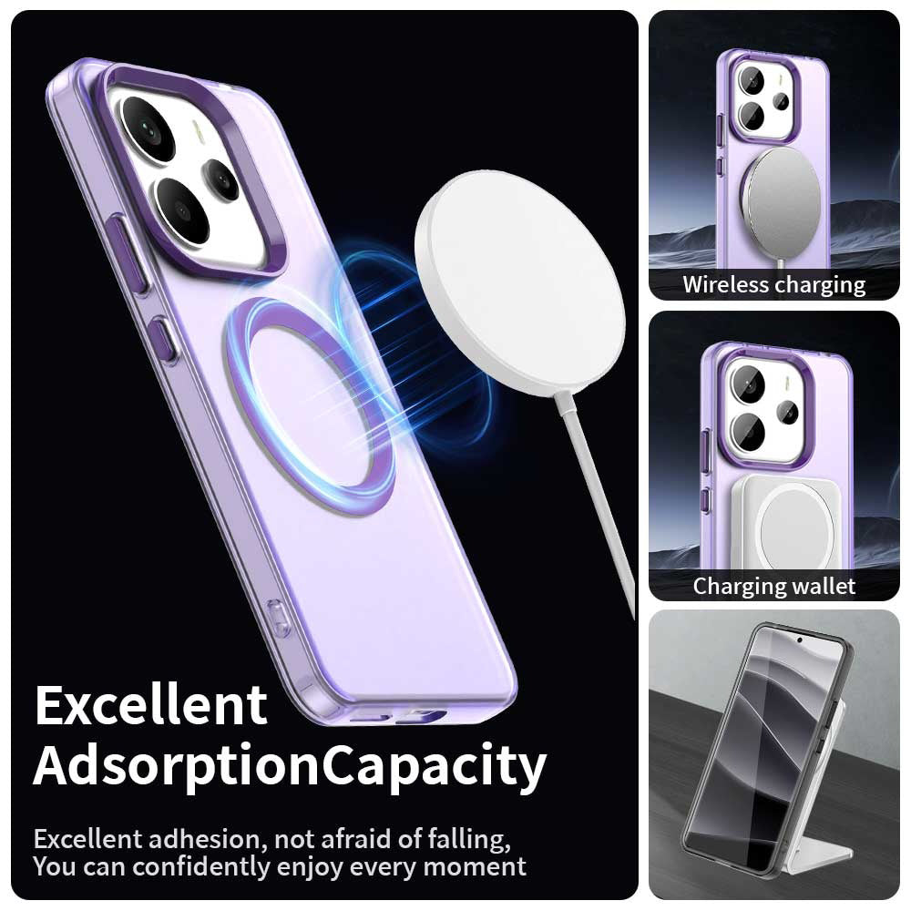 MagSafe futrola za Xiaomi Redmi Note 14 5G, Techsuit, CandyCase, Ljubičasta