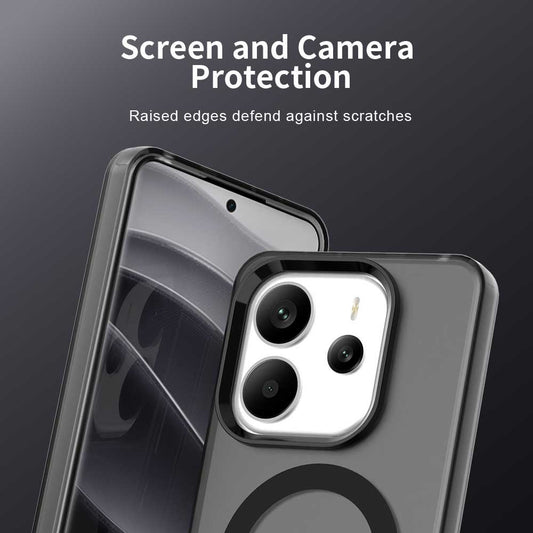 MagSafe futrola za Xiaomi Redmi Note 14 5G, Techsuit, CandyCase, Crna