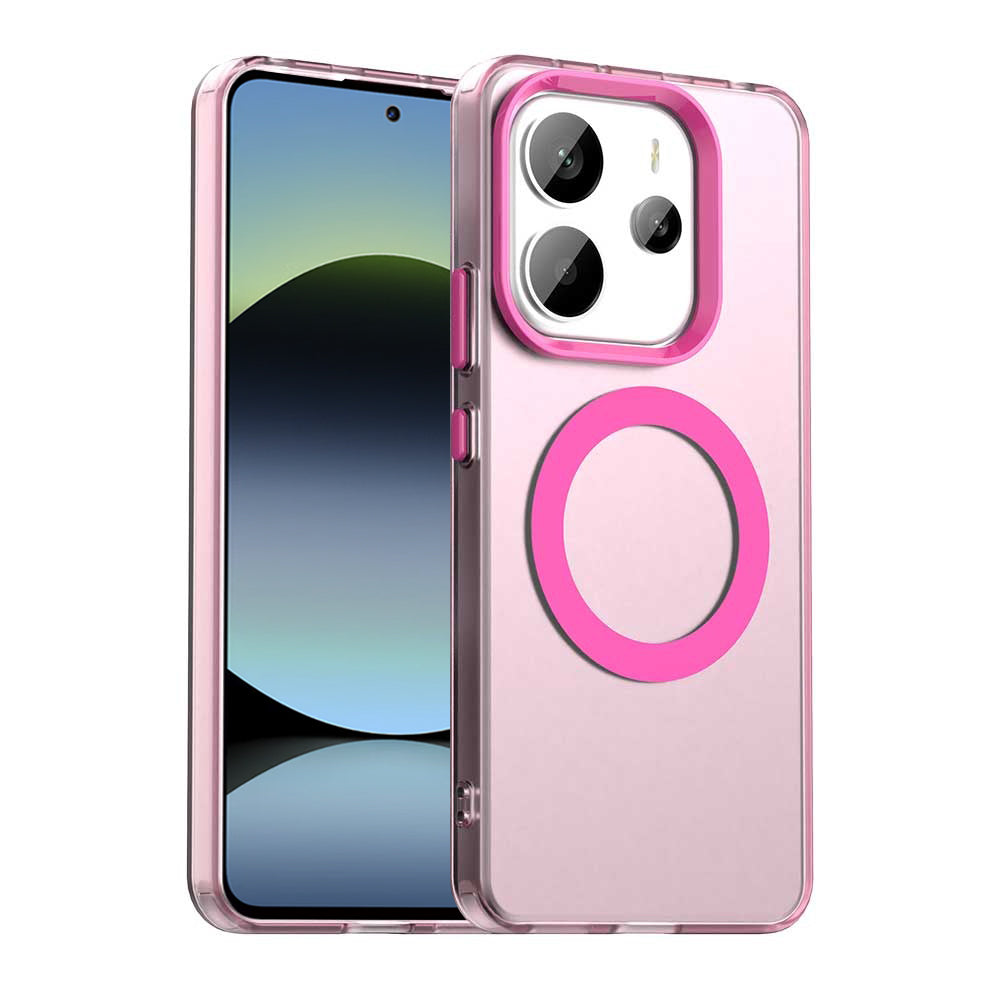 MagSafe maska za Xiaomi Redmi Note 14 5G, Techsuit, CandyCase, Roza