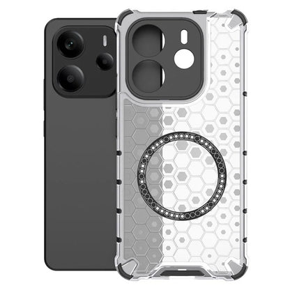 MagSafe futrola za Xiaomi Redmi Note 14 5G, Techsuit, HoneyComb Shield, Bijela