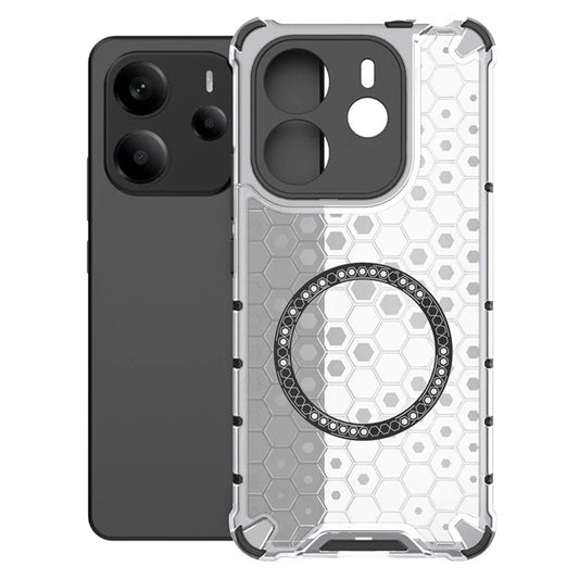MagSafe futrola za Xiaomi Redmi Note 14 5G, Techsuit, HoneyComb Shield, Bijela