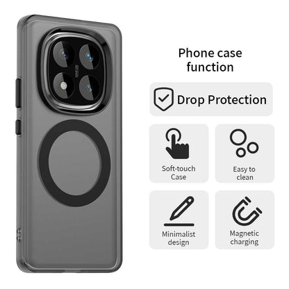 MagSafe futrola za Xiaomi Redmi Note 14 Pro 4G, Techsuit, CandyCase, Crna