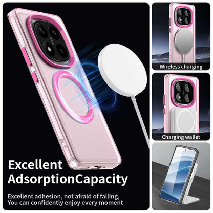 MagSafe futrola za Xiaomi Redmi Note 14 Pro 4G, Techsuit, CandyCase, Roza