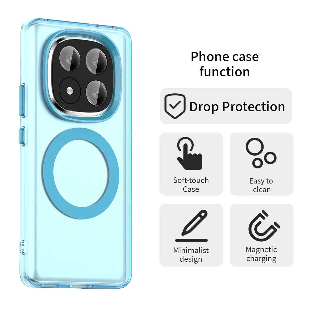 MagSafe futrola za Xiaomi Redmi Note 14 Pro+ 5G, Techsuit, CandyCase, Plava