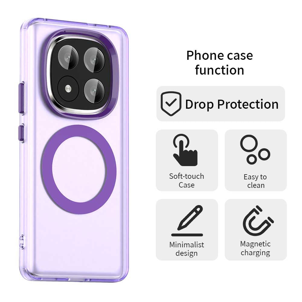 MagSafe futrola za Xiaomi Redmi Note 14 Pro+ 5G, Techsuit, CandyCase, Ljubičasta
