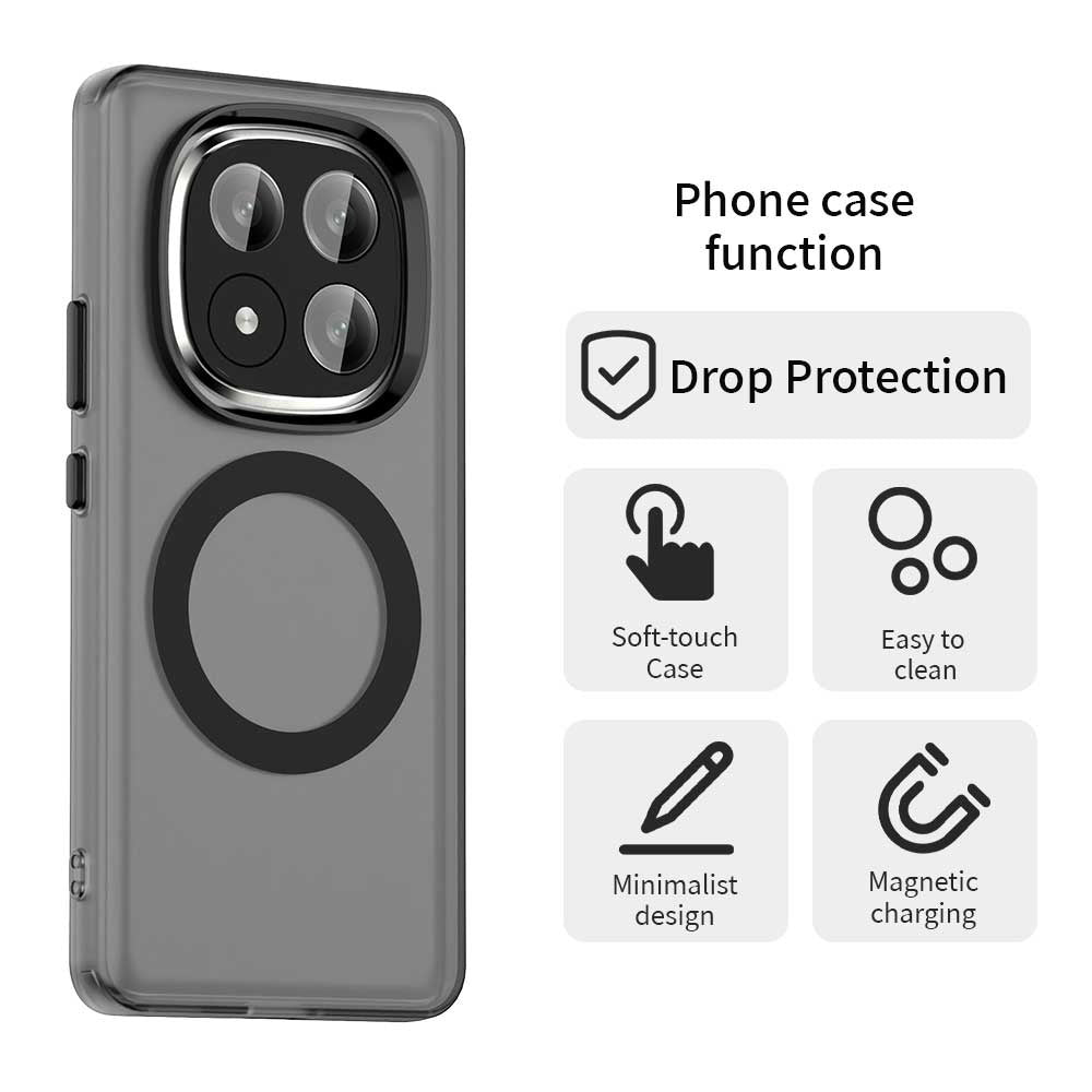 MagSafe futrola za Xiaomi Redmi Note 14 Pro+ 5G, Techsuit, CandyCase, Crna
