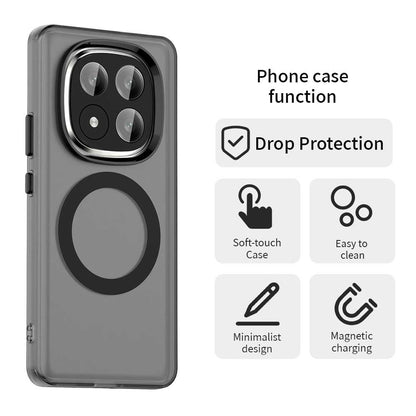 MagSafe futrola za Xiaomi Redmi Note 14 Pro+ 5G, Techsuit, CandyCase, Crna