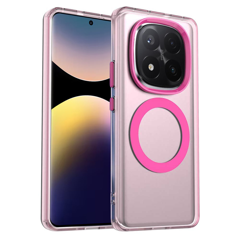 MagSafe maska za Xiaomi Redmi Note 14 Pro+ 5G, Techsuit, CandyCase, Roza