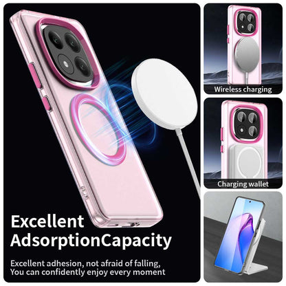 MagSafe maska za Xiaomi Redmi Note 14 Pro+ 5G, Techsuit, CandyCase, Roza