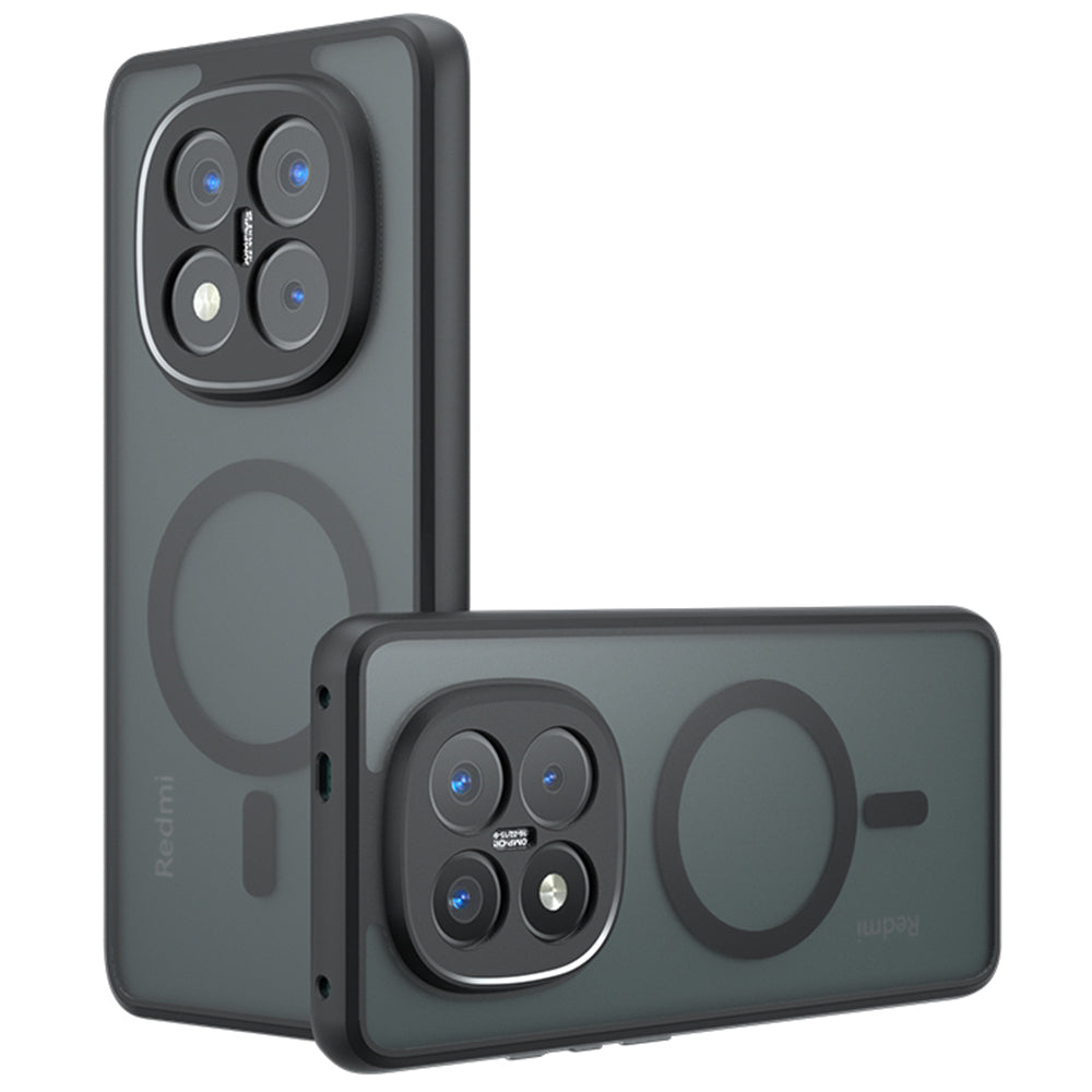 MagSafe maska za Xiaomi Redmi Note 14 Pro+ 5G, Techsuit, PureFrost, Crna Satinirana