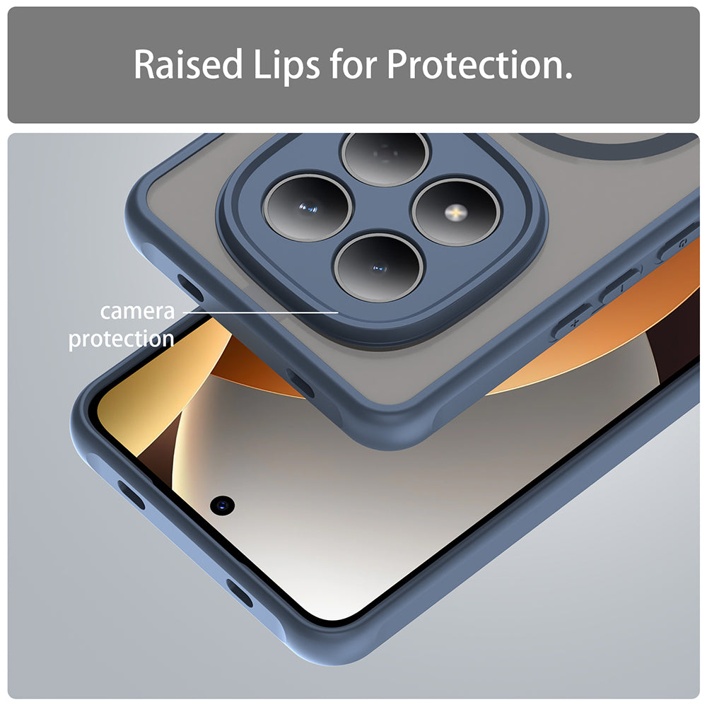 MagSafe futrola za Xiaomi Redmi Note 15 Pro 4G, Techsuit, HaloFrost II, Tamnoplava
