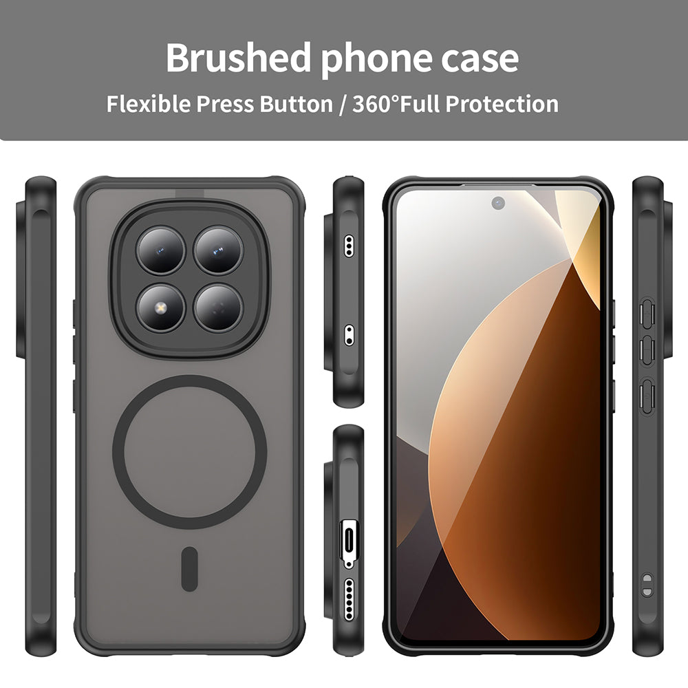 MagSafe futrola za Xiaomi Redmi Note 15 Pro 4G, Techsuit, HaloFrost II, Crna