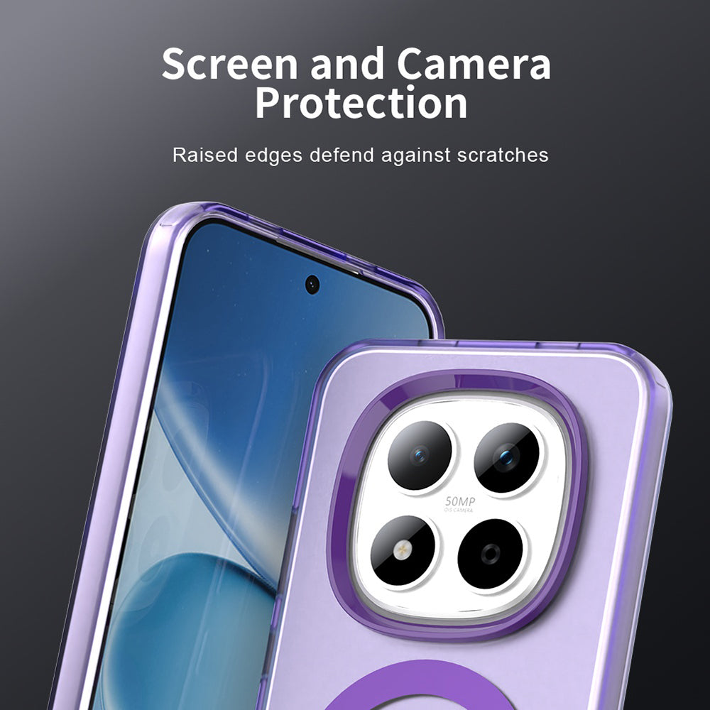 MagSafe futrola za Xiaomi Redmi Note 15 Pro 5G, Techsuit, CandyCase, Ljubičasta