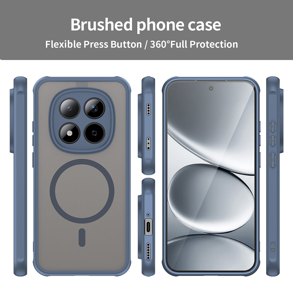 MagSafe futrola za Xiaomi Redmi Note 15 Pro 5G, Techsuit, HaloFrost II, Tamnoplava