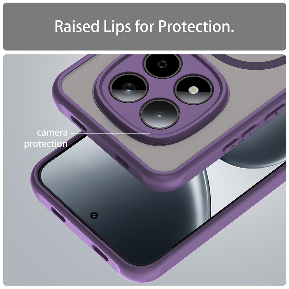 Futrola MagSafe za Xiaomi Redmi Note 15 Pro 5G, Techsuit, HaloFrost II, Ljubičasta