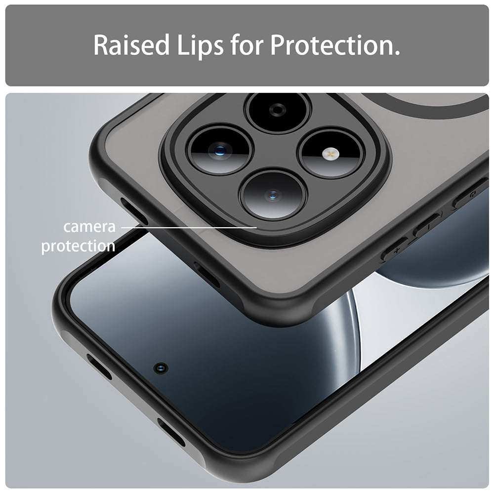 MagSafe futrola za Xiaomi Redmi Note 15 Pro 5G, Techsuit, HaloFrost II, Crna
