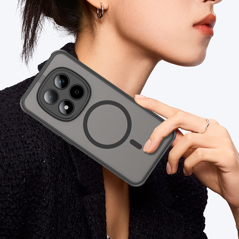 MagSafe futrola za Xiaomi Redmi Note 15 Pro 5G, Techsuit, HaloFrost II, Crna