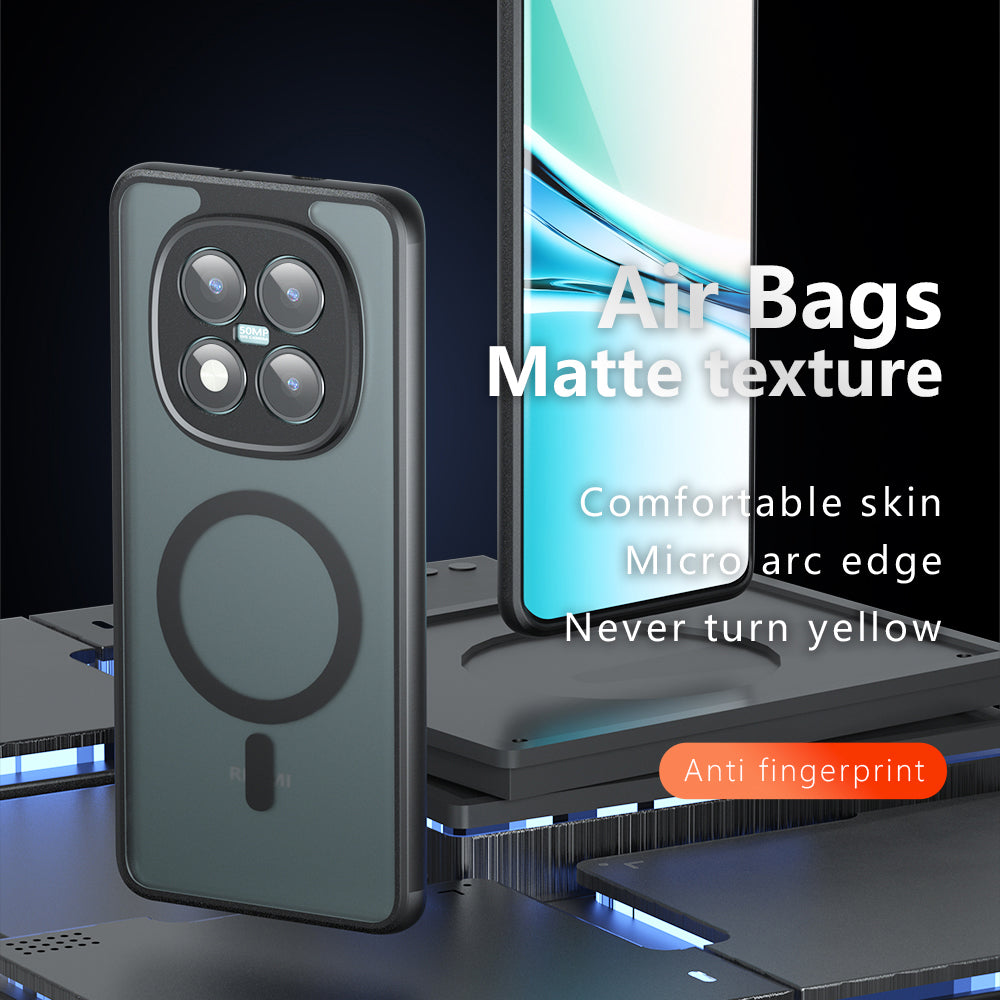 Futrola MagSafe za Xiaomi Redmi Note 15 Pro 5G, Techsuit, PureFrost, Satin Crna