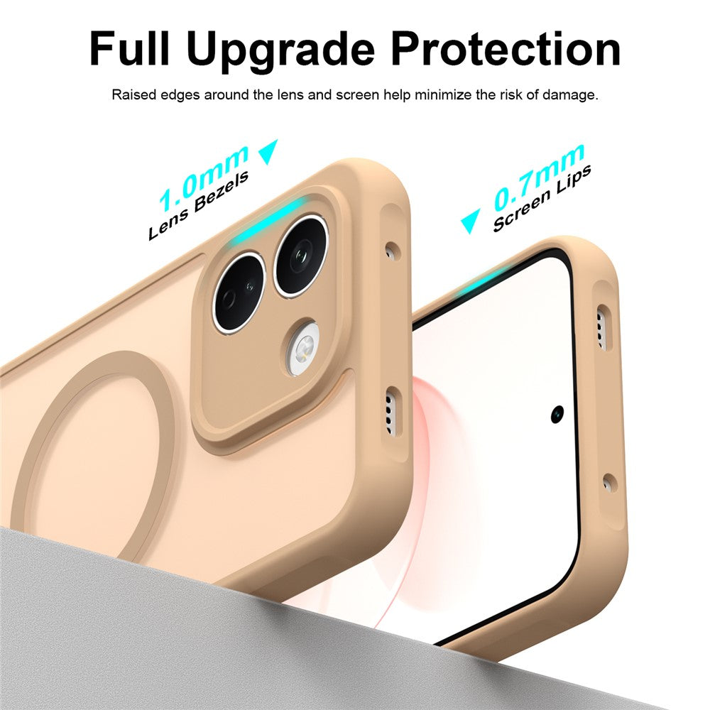 MagSafe maskica za Xiaomi Redmi Note 17 4G / Note 17 5G, Techsuit, HaloFrost II, zlatna