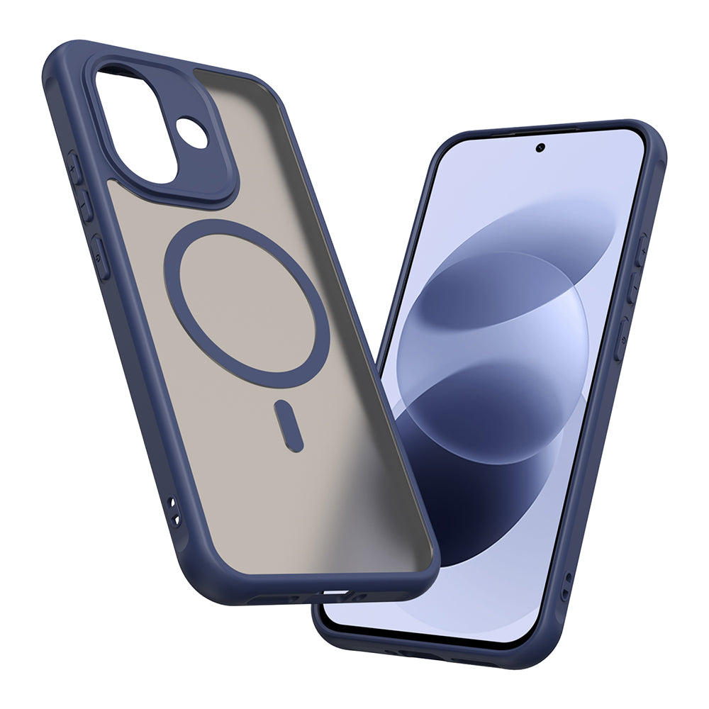 MagSafe maska za Xiaomi Redmi Note 17 4G / Note 17 5G, Techsuit, HaloFrost II, tamnoplava