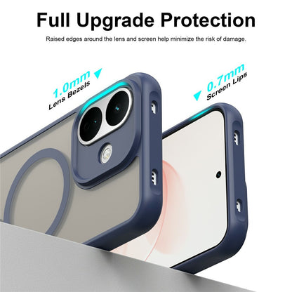 MagSafe maska za Xiaomi Redmi Note 17 4G / Note 17 5G, Techsuit, HaloFrost II, tamnoplava