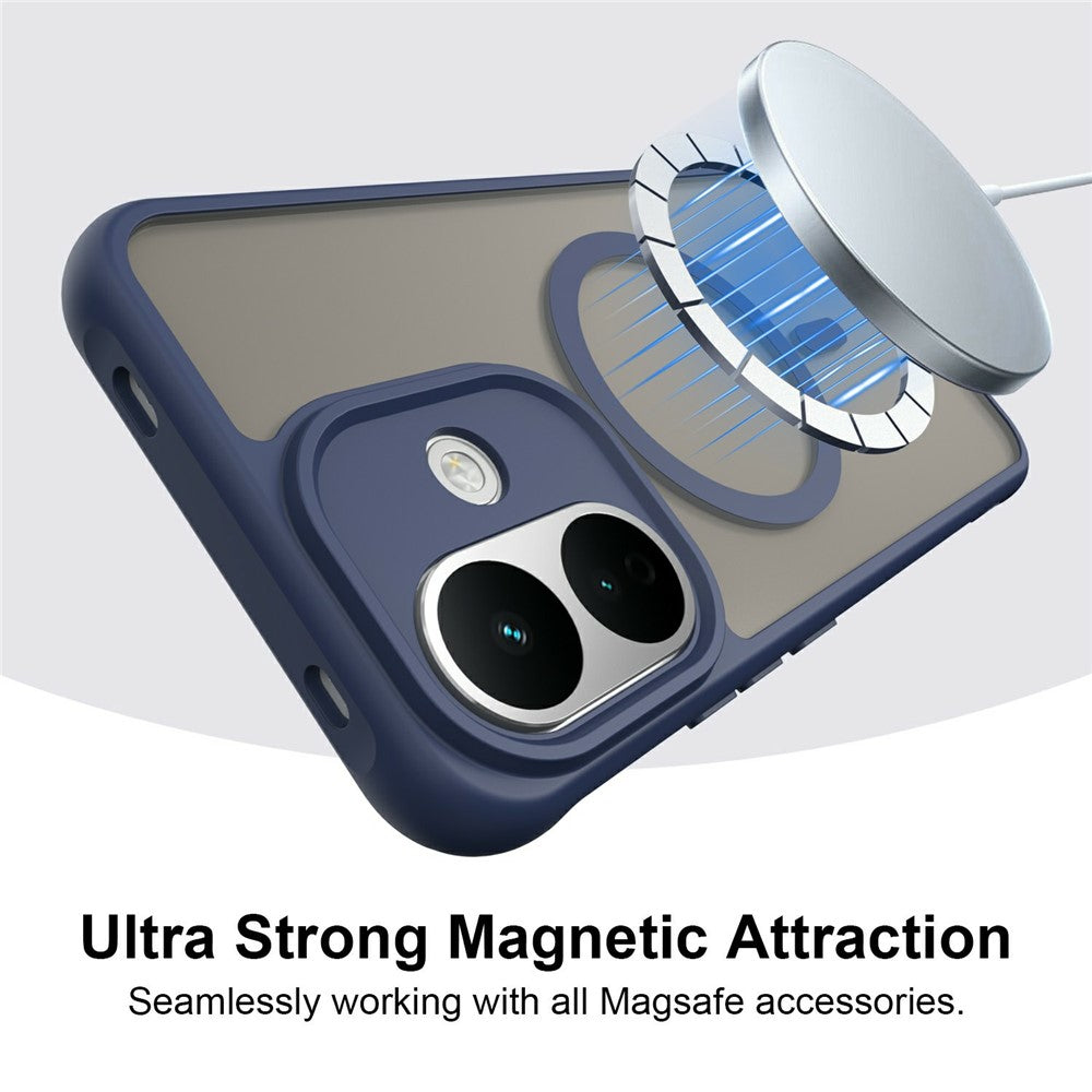MagSafe maskica za Xiaomi Redmi Note 17 Pro, Techsuit, HaloFrost II, tamnoplava