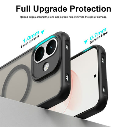 MagSafe maskica za Xiaomi Redmi Note 17 Pro, Techsuit, HaloFrost II, crna