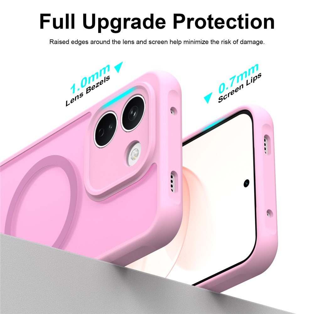 MagSafe maskica za Xiaomi Redmi Note 17 Pro, Techsuit, HaloFrost II, ružičasta
