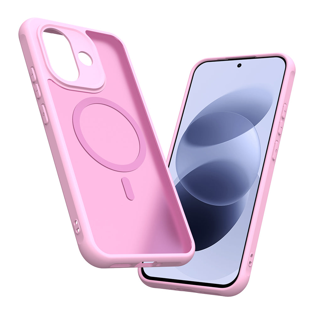 MagSafe maskica za Xiaomi Redmi Note 17 Pro, Techsuit, HaloFrost II, ružičasta