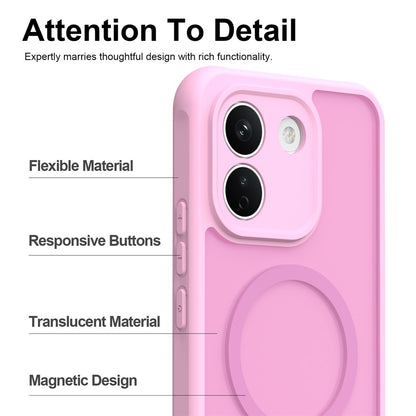 MagSafe maskica za Xiaomi Redmi Note 17 Pro, Techsuit, HaloFrost II, ružičasta