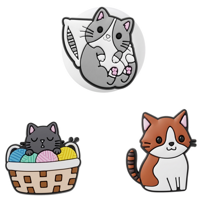 OEM Cat futrola za Apple AirTag, Set od 3 komada, Višebojna