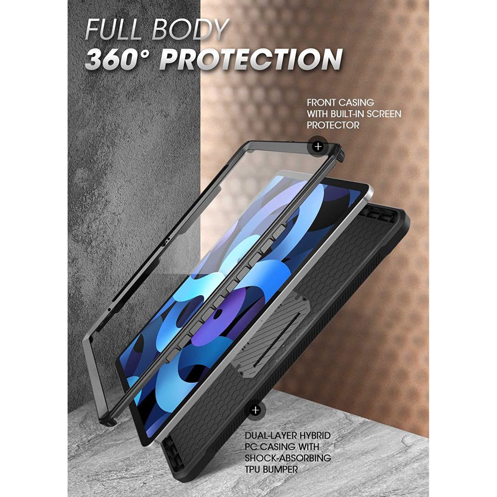 Futrola za Apple iPad (2025) / iPad (2022), Supcase, Unicorn Beetle Pro, Crna