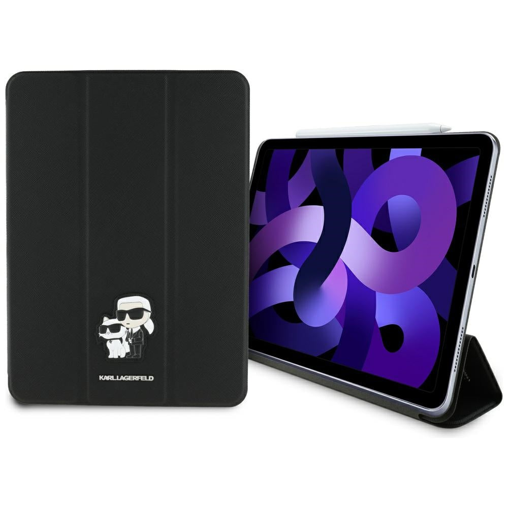 Futrola za Apple iPad Air 11 (2025) / Air 11 (2024), Karl Lagerfeld, Saffiano Karl & Choupette, Crna