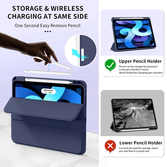 Futrola za Apple iPad Air 11 (2026) / iPad Air 11 (2025) / Air 11 (2024), Techsuit, Flex Trifold, Siva