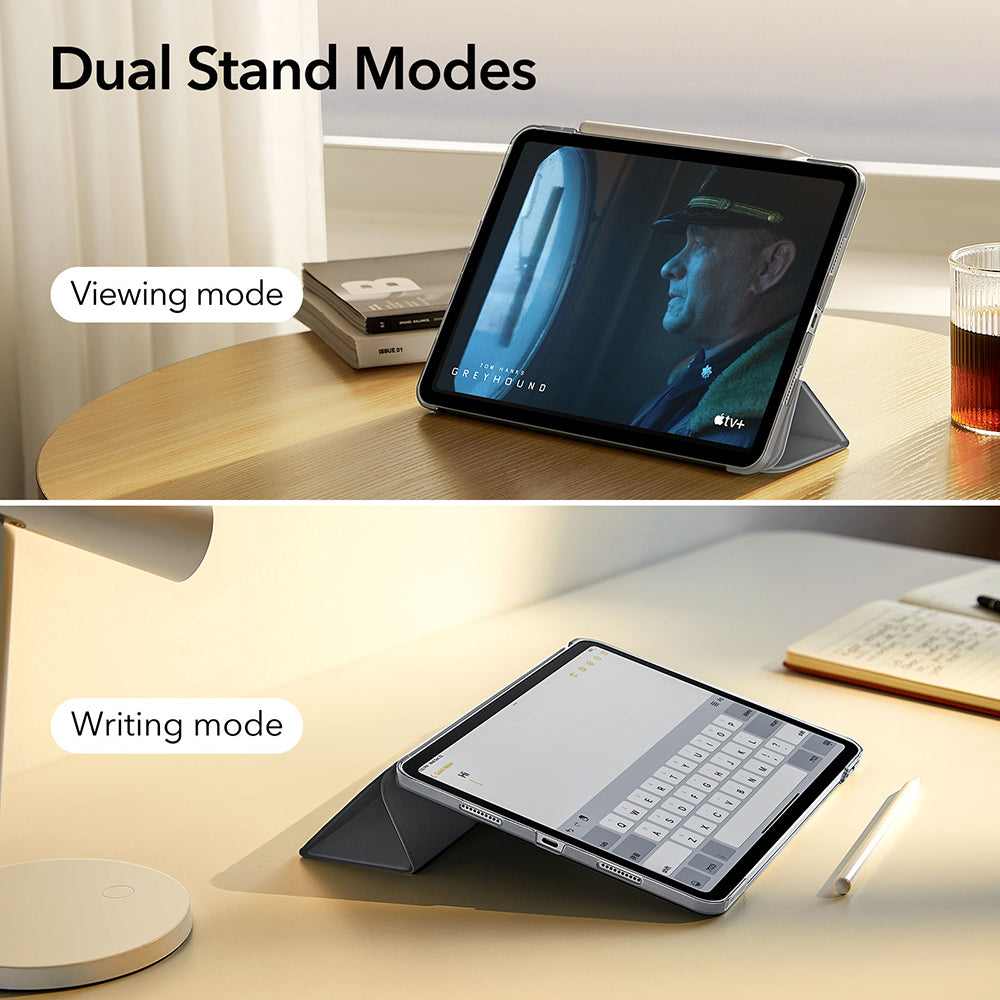 Futrola za Apple iPad Air 13 (2026) / Air 13 (2025) / Air 13 (2024), ESR, Ascend Trifold, Siva Satenska