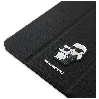Futrola za Apple iPad Air 13 (2026) / Air 13 (2025) / Air 13 (2024), Karl Lagerfeld, Saffiano Karl & Choupette, Crna