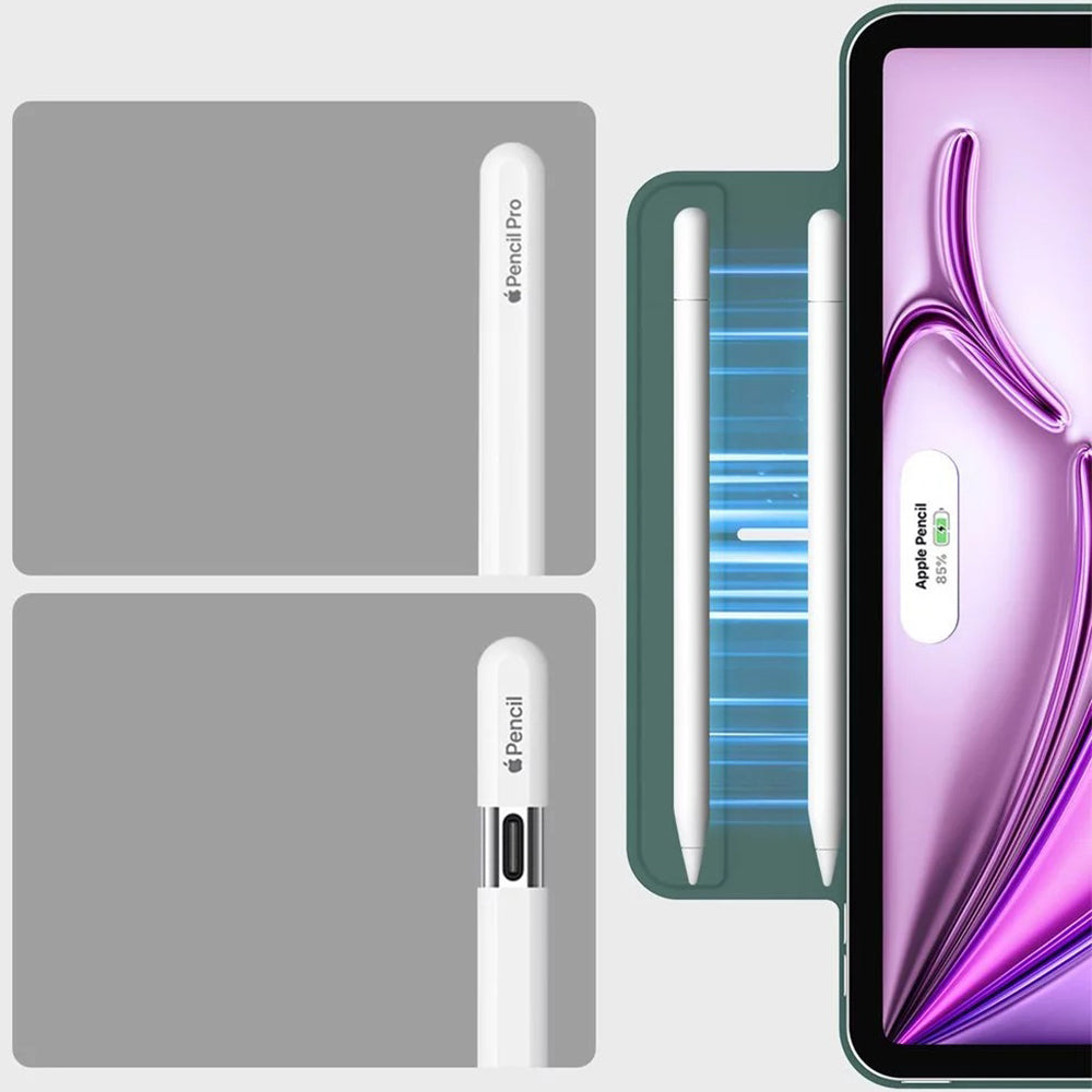 Maska za Apple iPad Air 13 (2026) / Air 13 (2025) / Air 13 (2024) / Pro 12.9 (2022) / Pro 12.9 (2021), ESR, Rebound, Zelena Satenska