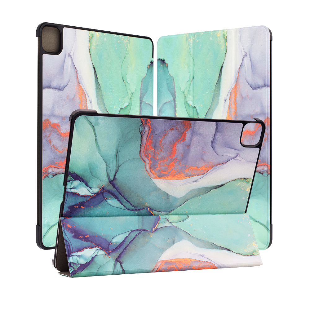 Futrola za Apple iPad Air 13 (2026) / Air 13 (2025) / Air 13 (2024), Techsuit, FoldPro Green Time, Višebojna