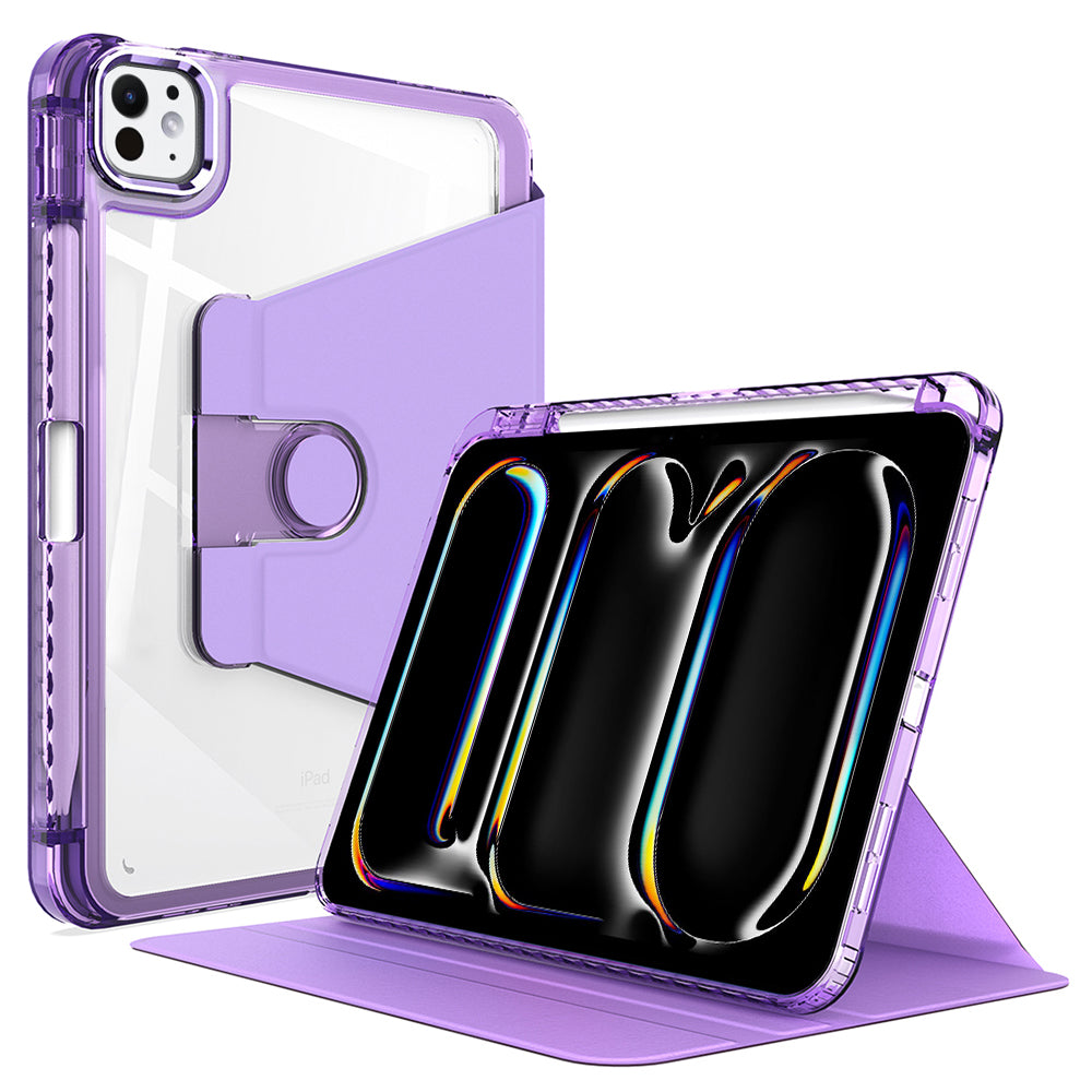 Futrola za Apple iPad Pro 11 (2024), Techsuit, Crystal Vision, Ljubičasta
