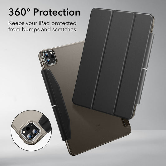 Futrola za Apple iPad Pro 13 (2024), ESR, Ascend Trifold, Crna Satinirana