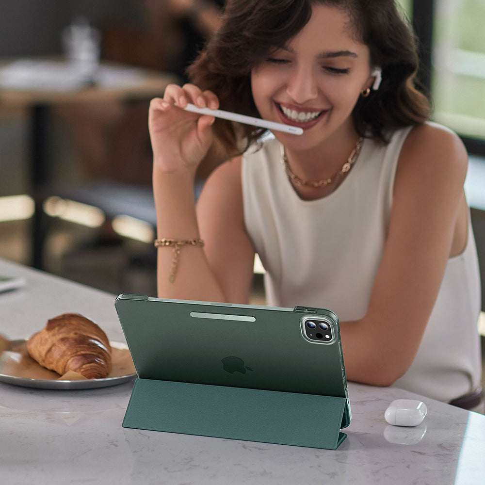 Futrola za Apple iPad Pro 13 (2024), ESR, Ascend Trifold, Zelena Satinirana