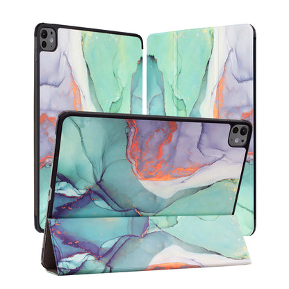 Futrola za Apple iPad Pro 13 (2024), Techsuit, FoldPro Green Time, Višebojna