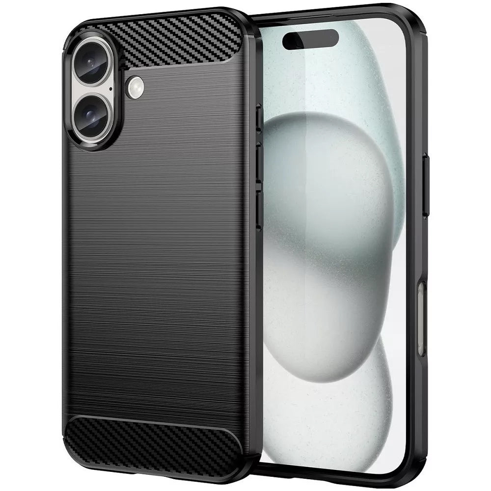 Maska za Apple iPhone 16 Plus, OEM, Karbon, Crna