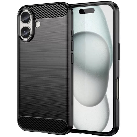 Maska za Apple iPhone 16 Plus, OEM, Karbon, Crna